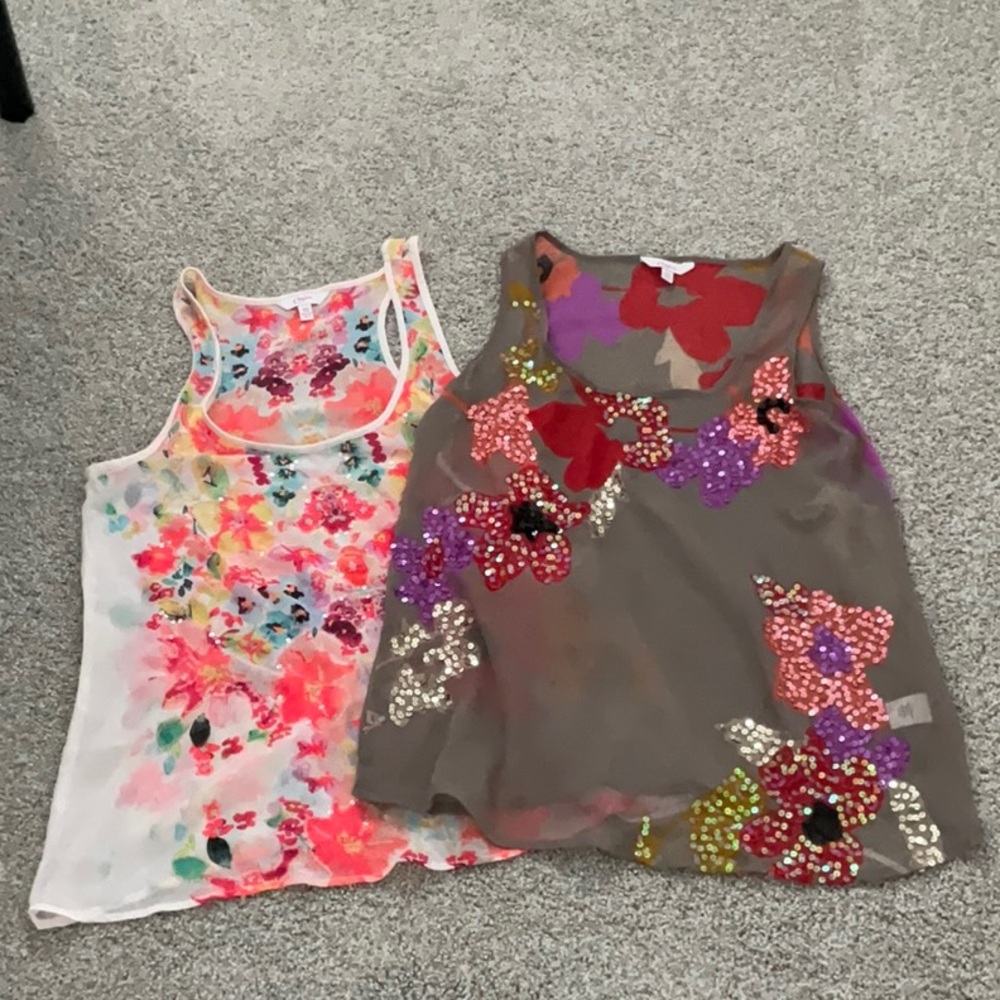 Floral Kids Tank Tops Set